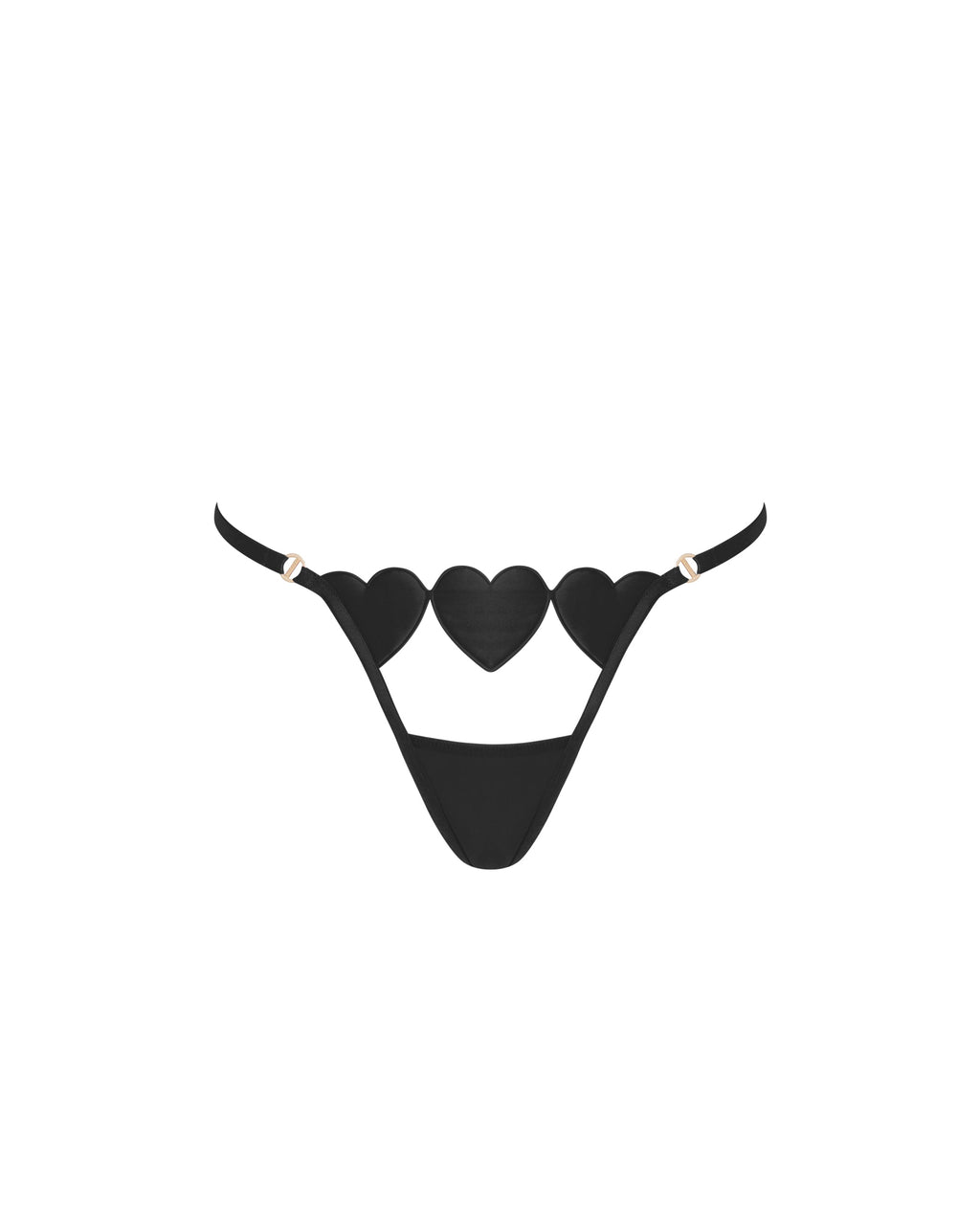 Gia Open Heart Thong Black