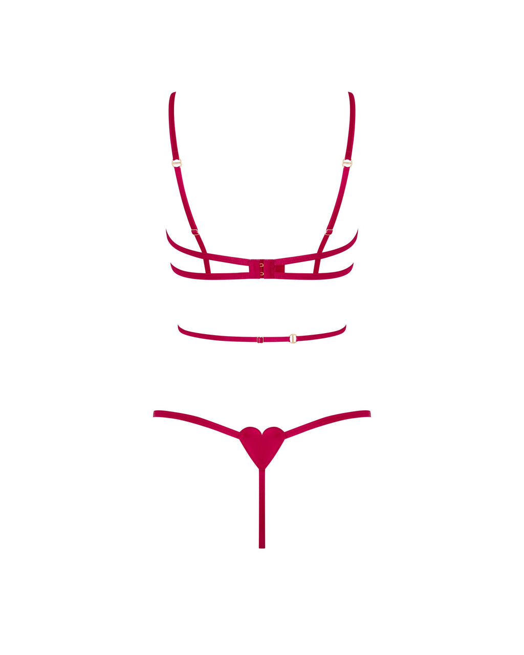 Gia Open Heart Bodysuit Pink