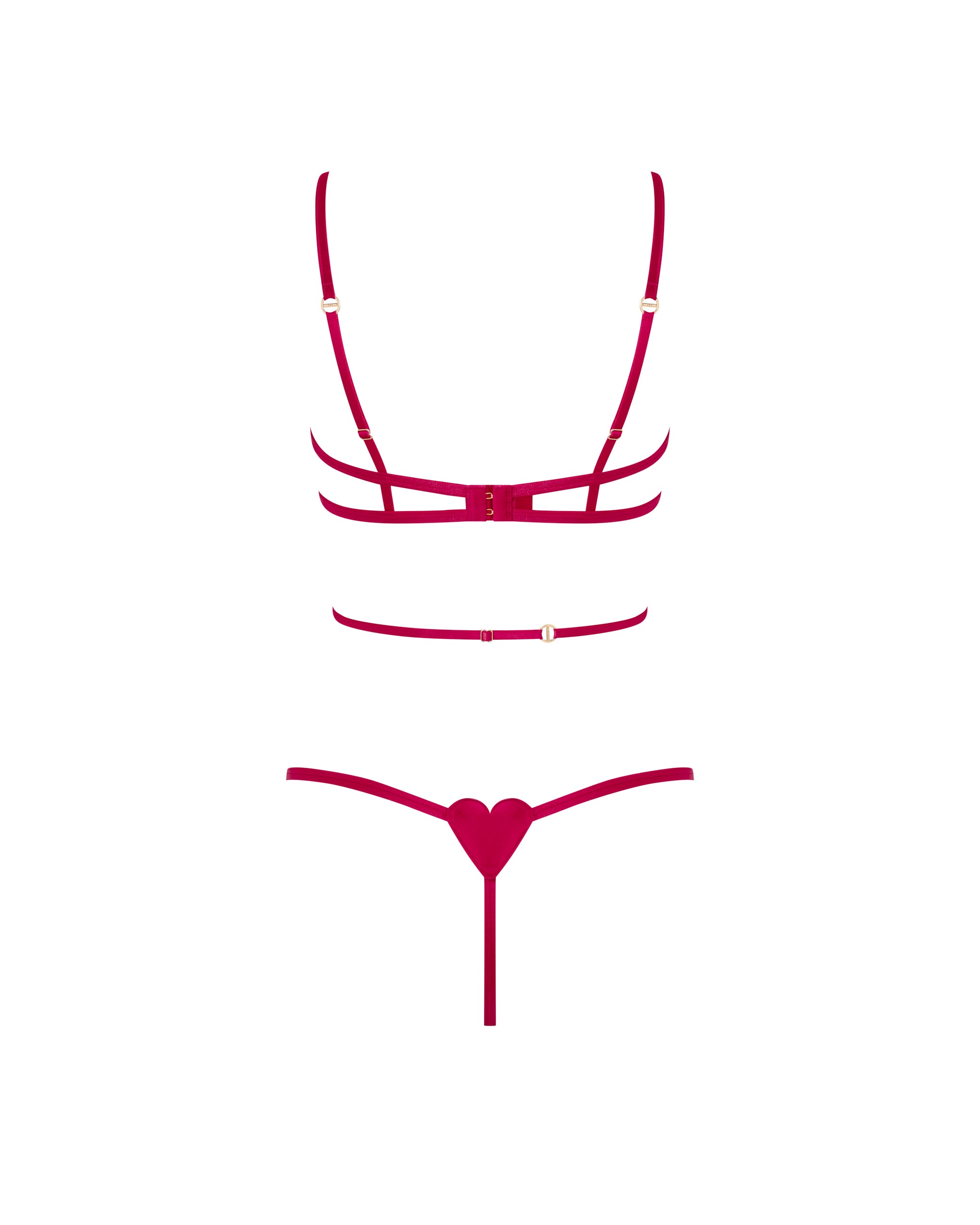 Gia Open Heart Bodysuit Pink