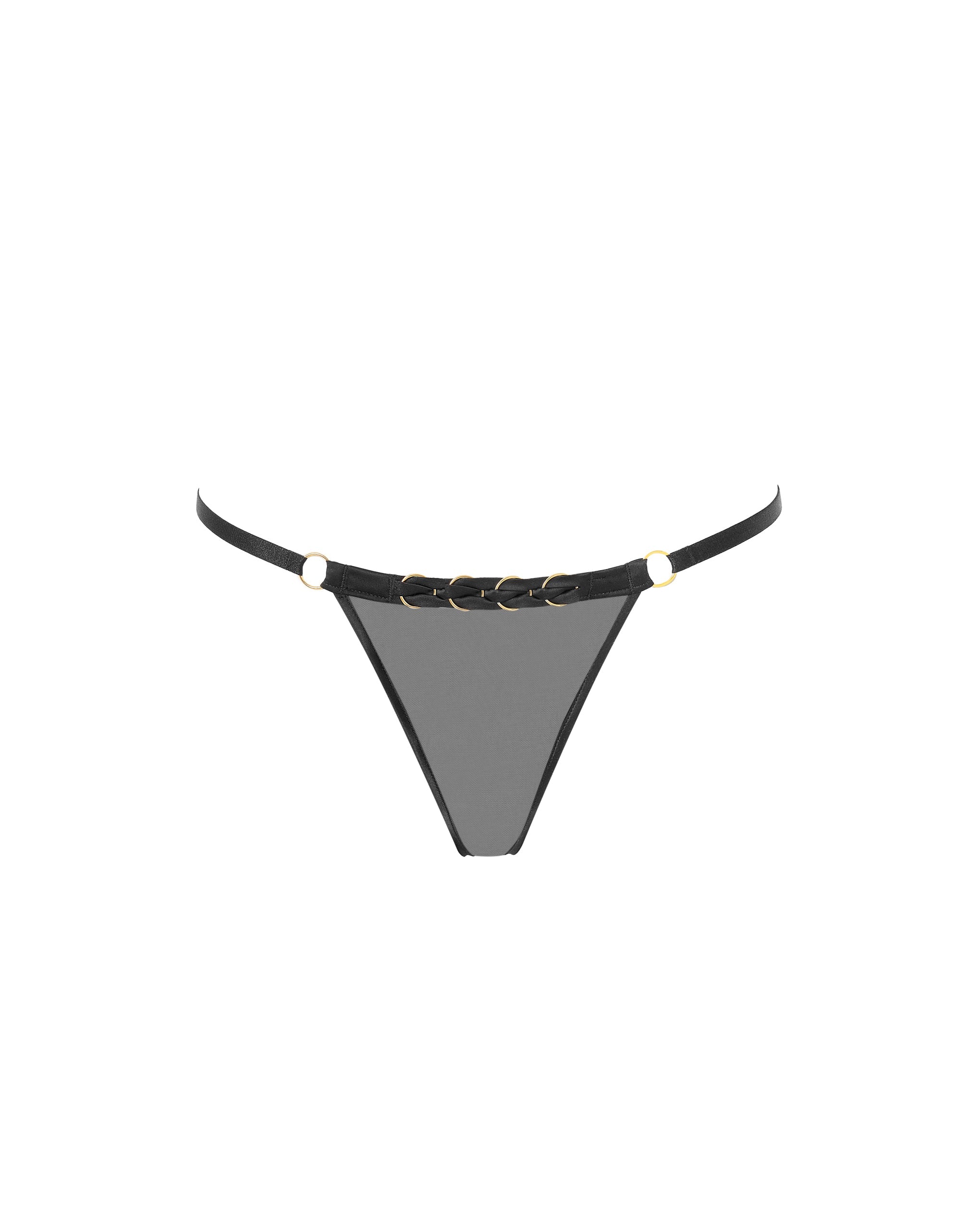 Suri Mesh Open Brief Black
